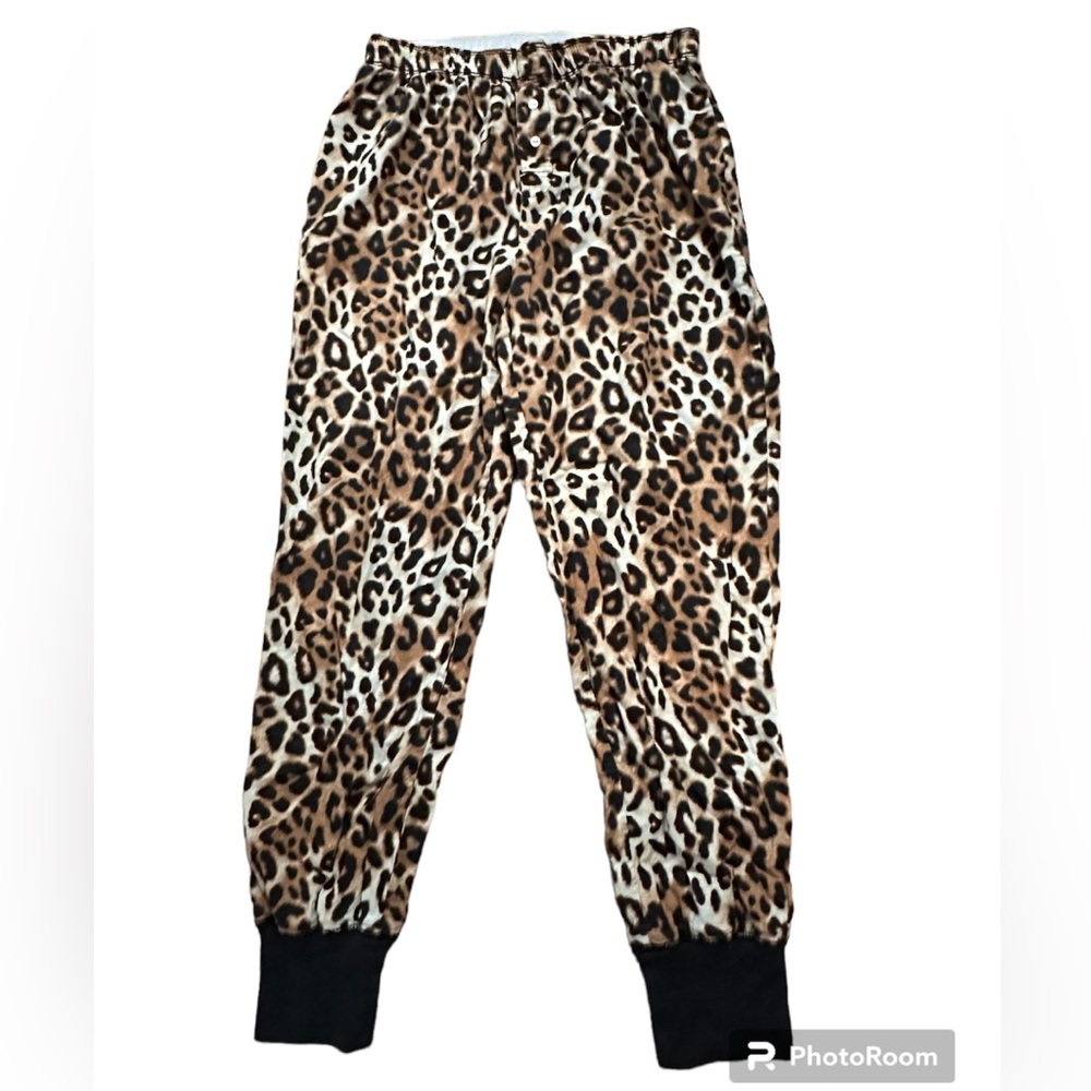 PINK VS animal print sleep pants, small